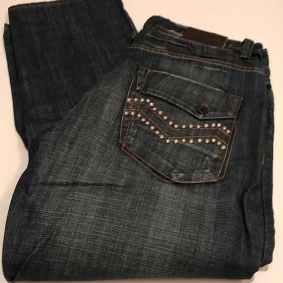 NWT ATTITUDE GOLD BROOKLYN PREMIUM EDITION 34 men’s jeans straight 34x32 - Picture 11 of 13